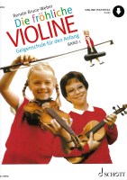 Die fröhliche Violine, Band 1 mit Audio Download - Geigenschule für den Anfang